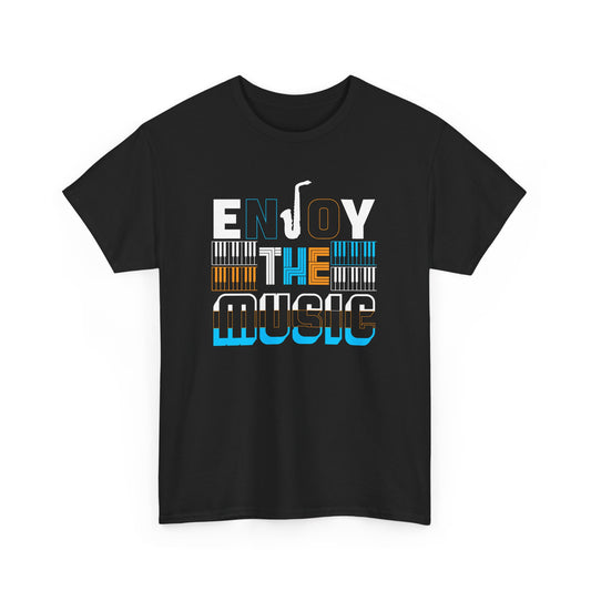 Music Lover Unisex Heavy Cotton Tee - Enjoy the Music Edition T-Shirt - CHILL T-SHIRT