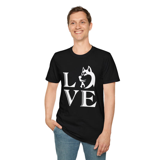 Love Themed Unisex Heavy Cotton Tee - Perfect for Animal and Dog Lovers