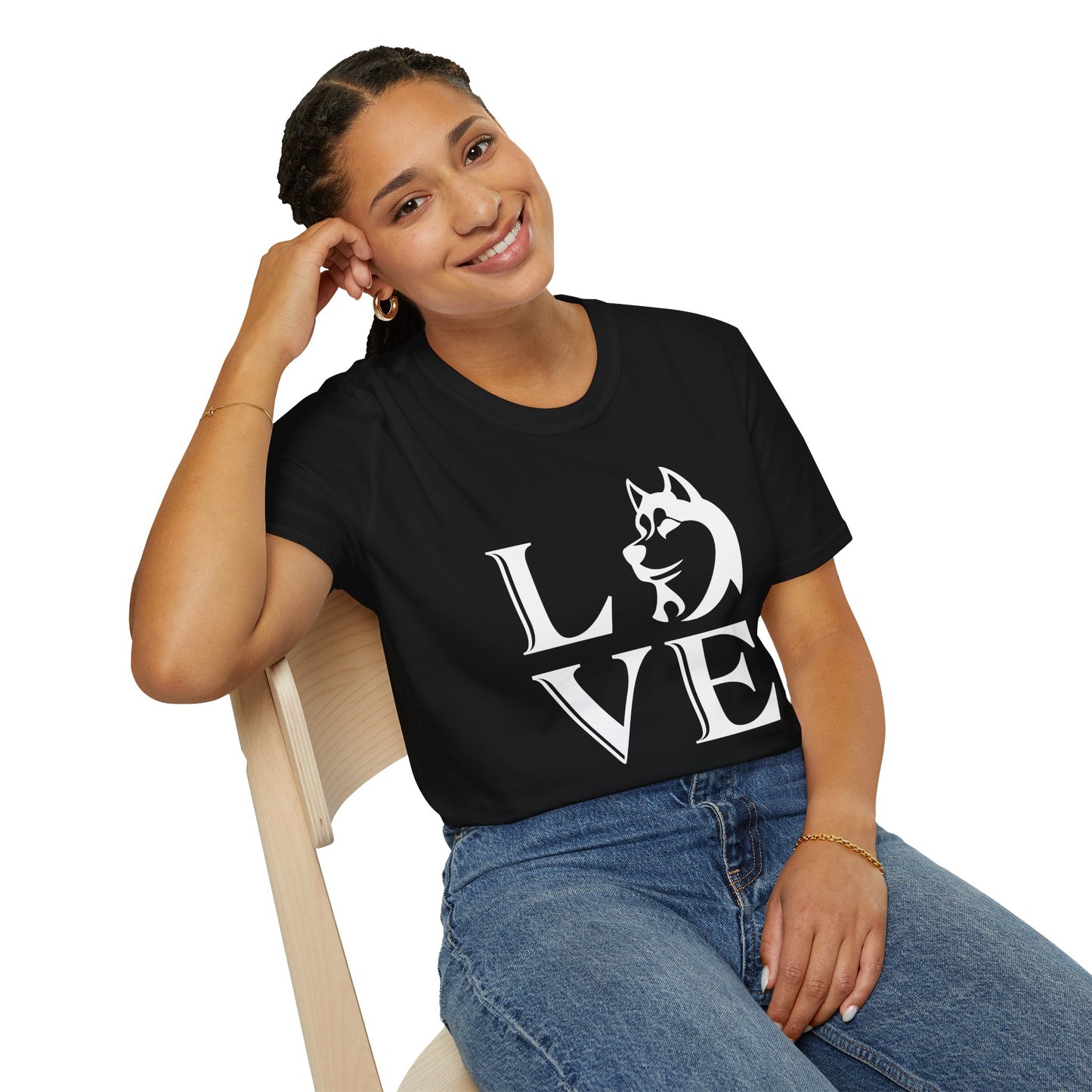 Love Themed Unisex Heavy Cotton Tee - Perfect for Animal and Dog Lovers