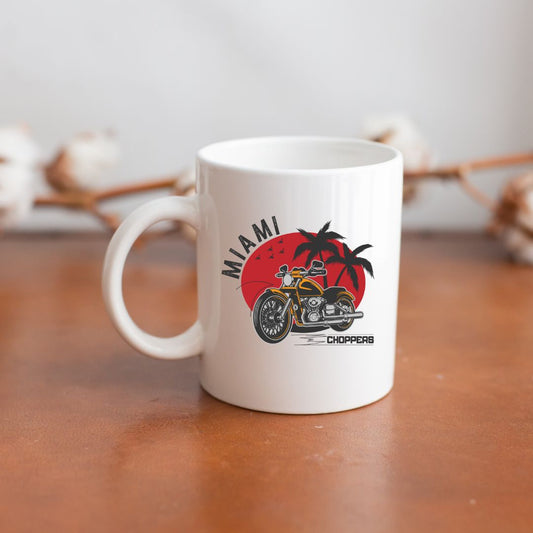 Vibrant Miami Beach Ceramic Mug | 11oz & 15oz | Perfect Gift for Beach Lovers - CHILL T-SHIRT