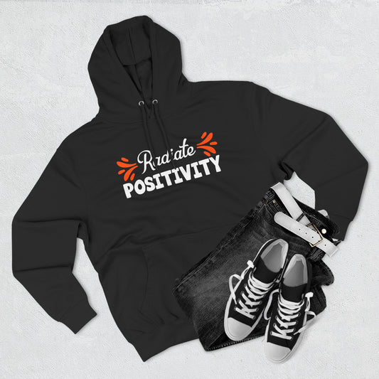 "Radiate Positivity" Unisex Heavy Blend™ Inspirational Apparel for Everyday Wear Hooded Sweatshirt