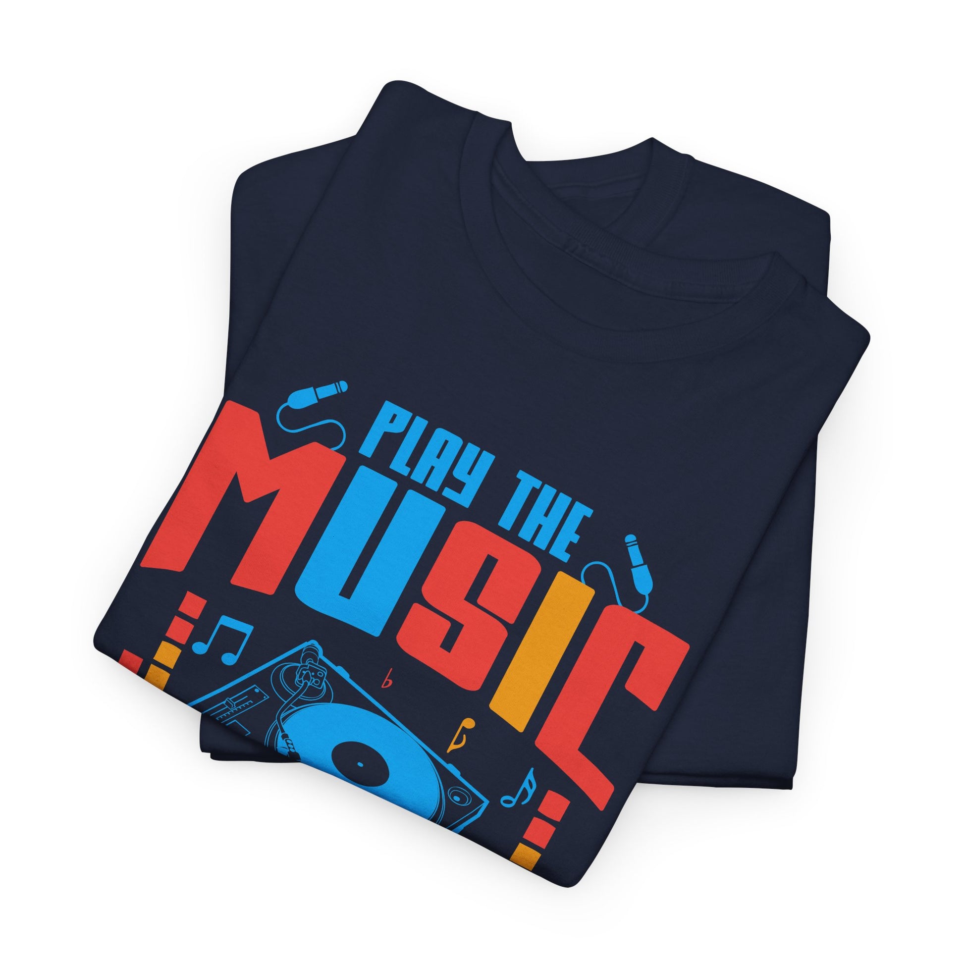 "Play the Music Instrument" Unisex Heavy Cotton Tee - Music Lover's T-Shirt for Musicians and Fans - CHILL T-SHIRT