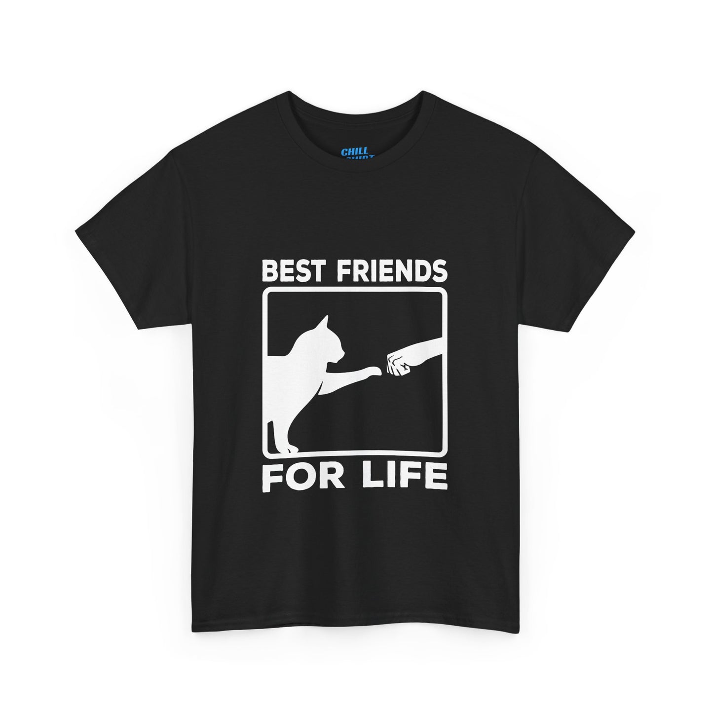 Funny Catlover "Best Friends For Life" Unisex Heavy Cotton Tee