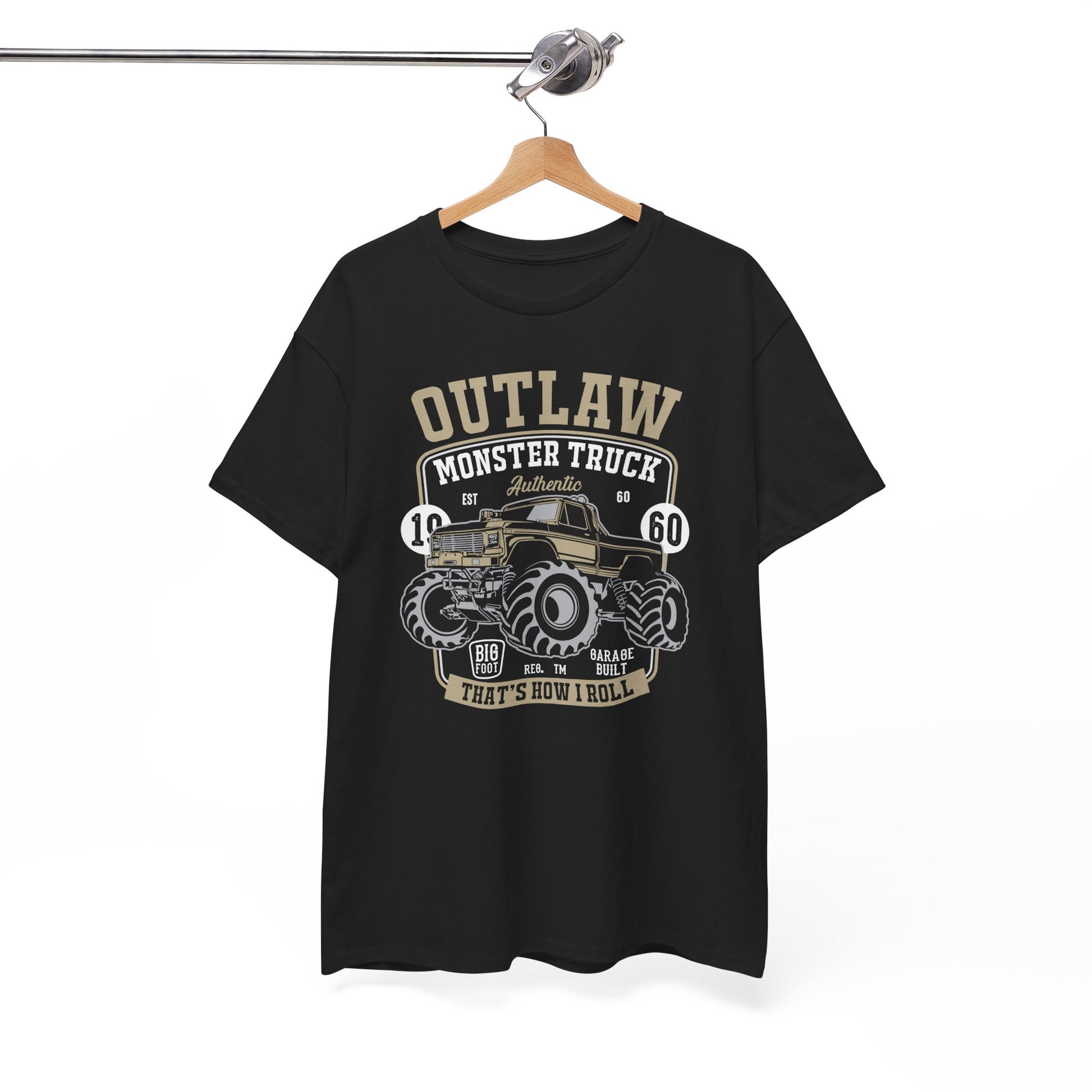 Outlaw Monster Truck Unisex Heavy Cotton Tee - That's How I Roll T-Shirt - CHILL T-SHIRT