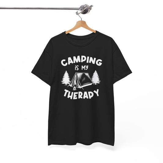 Camping Is My Therapy T-Shirt Heavy Cotton Tee - CHILL T-SHIRT