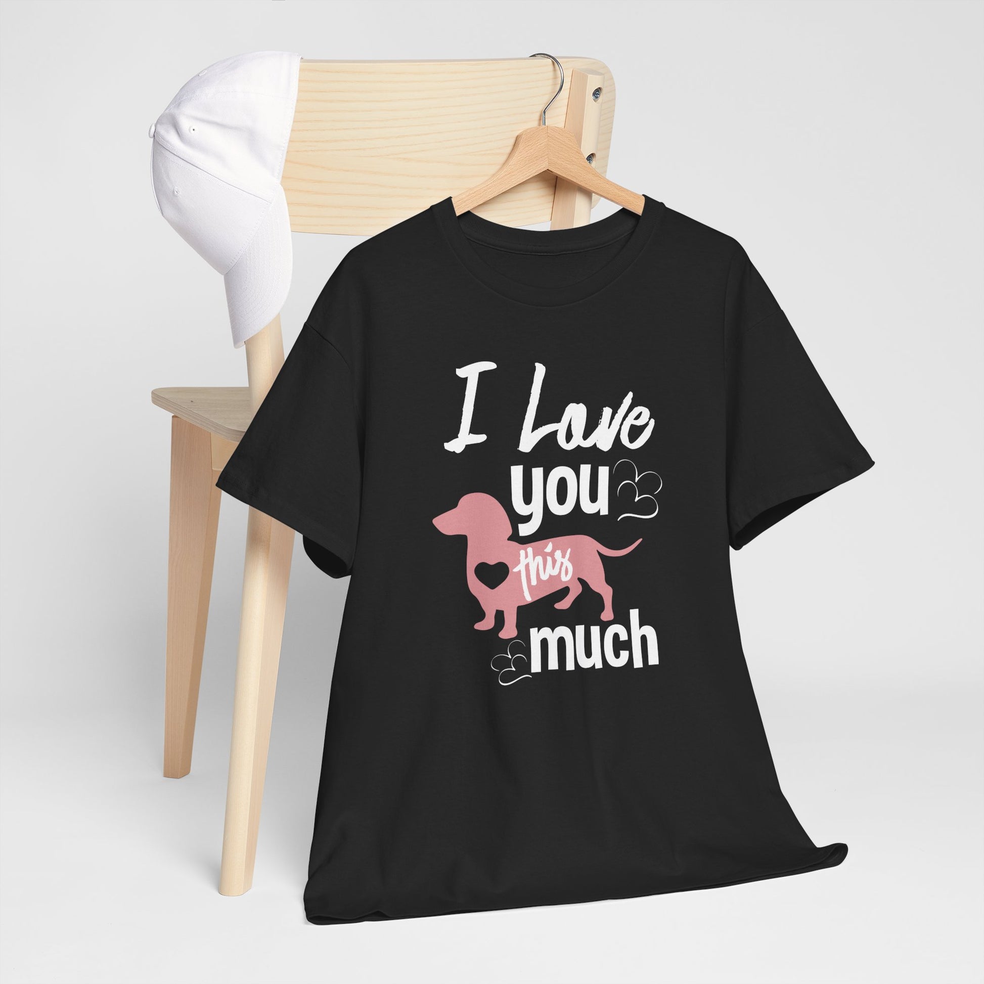 I Love You This Much Dog T-Shirt | Unisex Heavy Cotton Tee - CHILL T-SHIRT