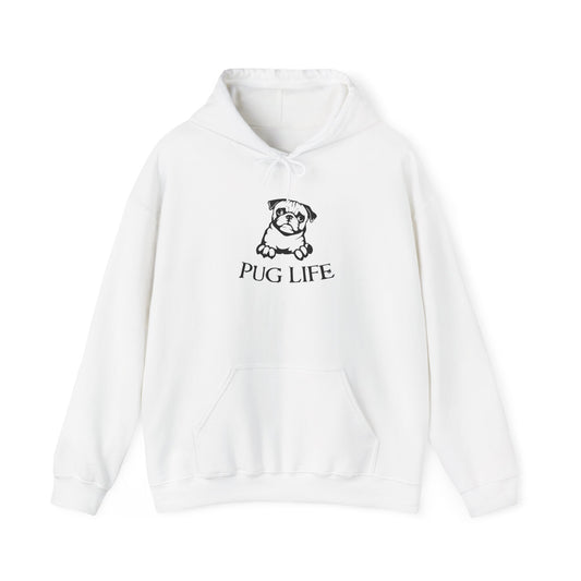 Pug Life Unisex Hooded Sweatshirt - Perfect for Dog Lovers - CHILL T-SHIRT