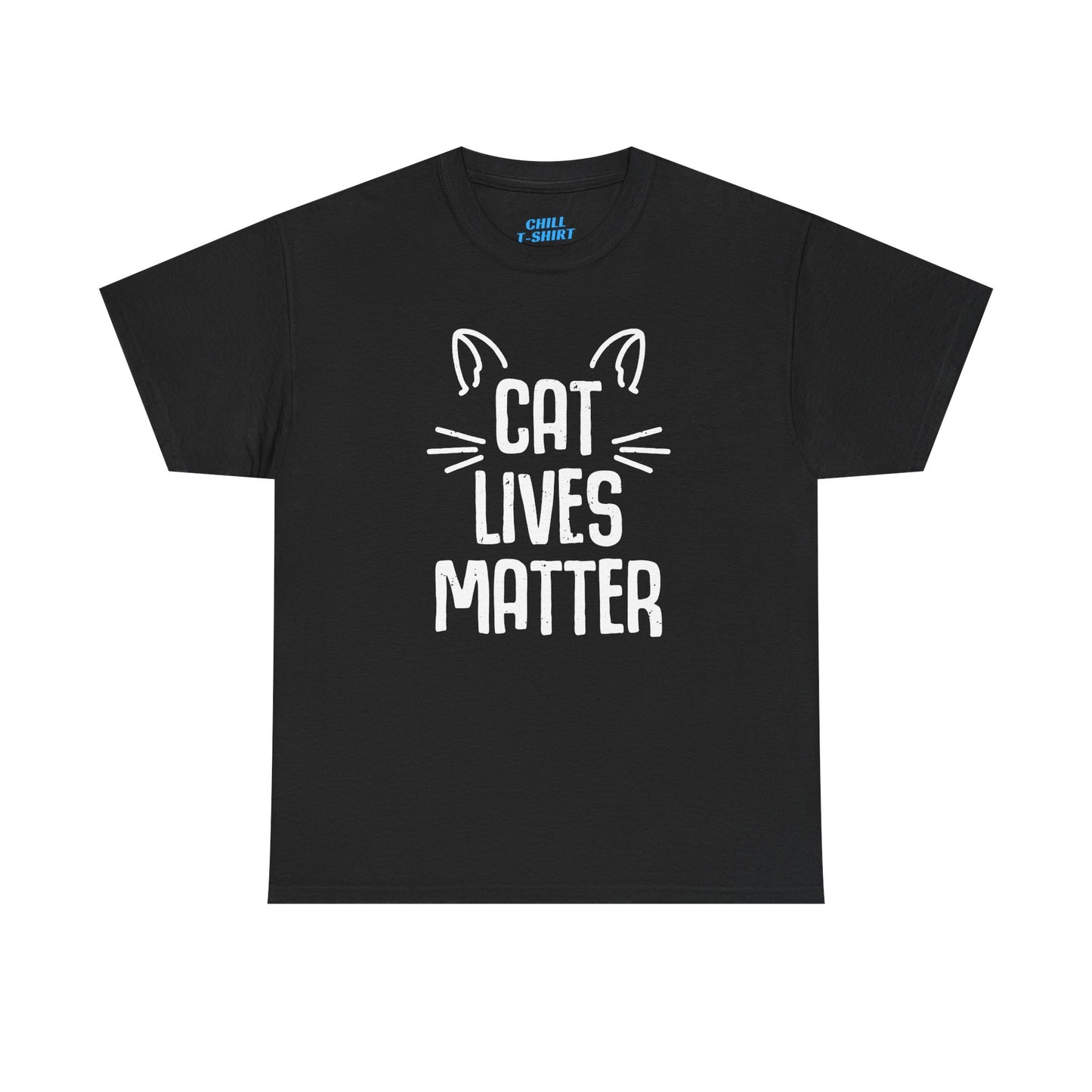 Unisex Heavy Cotton Tee - 'Cat Lives Matter' Tee for Cat Lovers