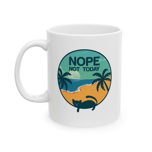 Tropical Paradise Ceramic Mug - 11oz & 15oz - CHILL T-SHIRT