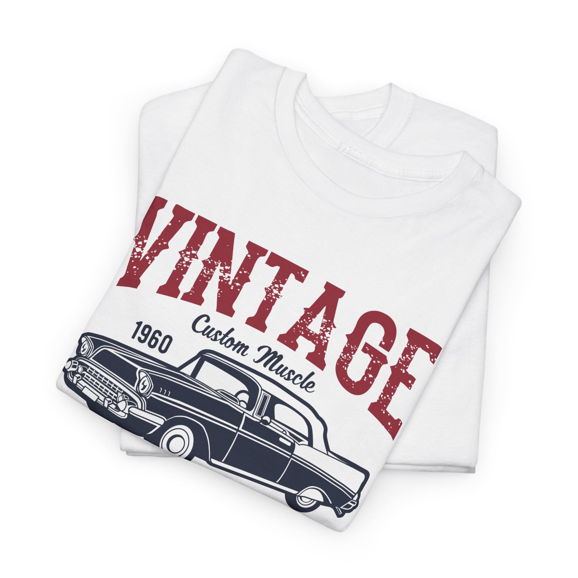 Vintage Classic Muscle Car Unisex Heavy Cotton Tee T-Shirt - CHILL T-SHIRT