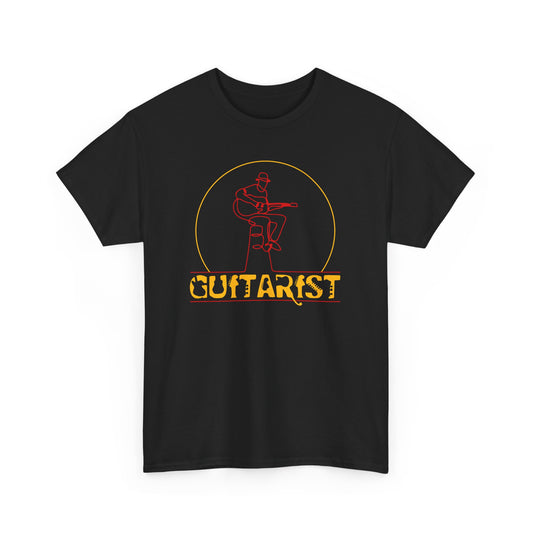 Guitarist Unisex Heavy Cotton Tee - Perfect for Musicians and Music Lovers - Casual Gift for Any Occasion Color Version - CHILL T-SHIRT