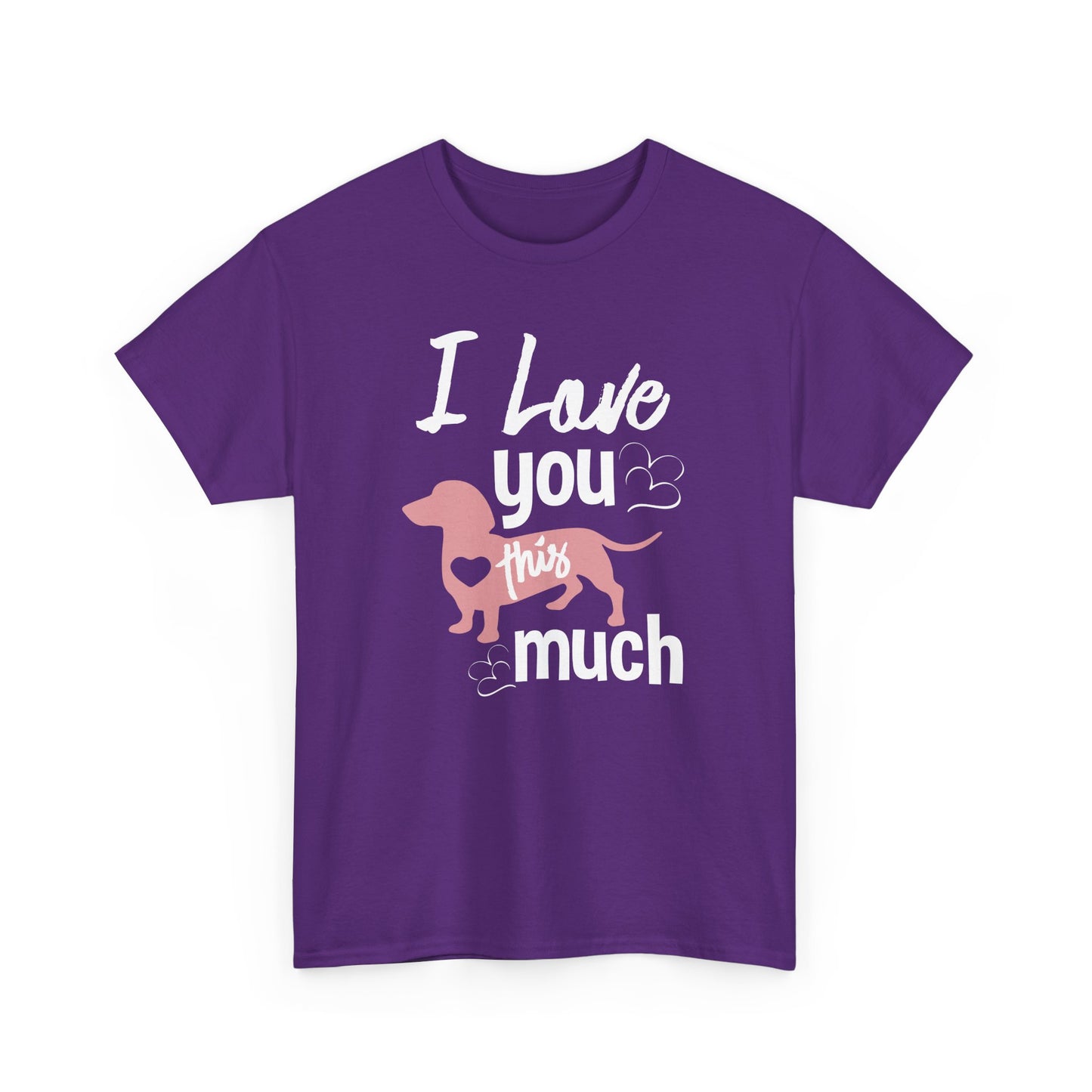 I Love You This Much Dog T-Shirt | Unisex Heavy Cotton Tee - CHILL T-SHIRT