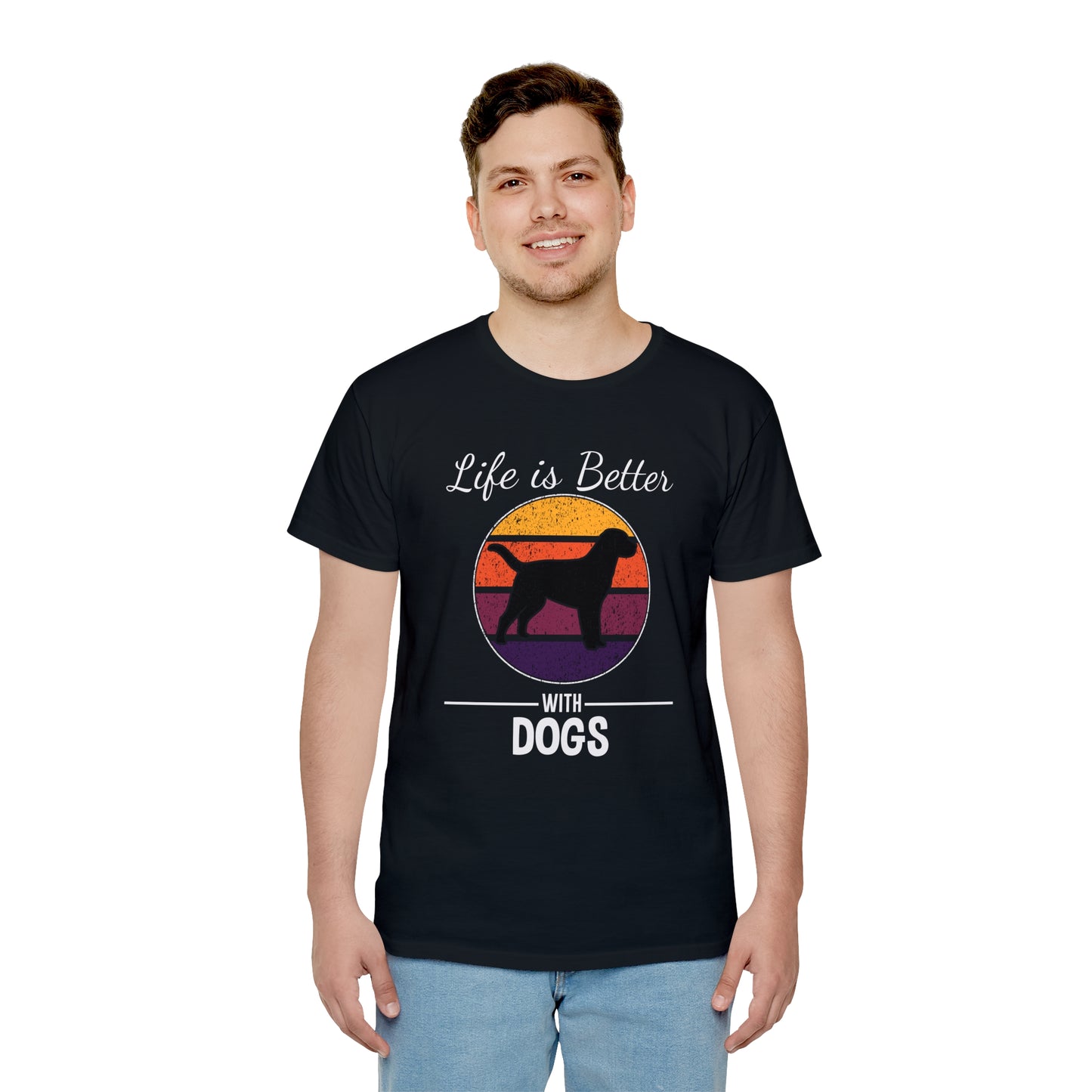 "Life Is Better With Dog" Unisex Heavy Cotton Tee - Perfect for Pet Lovers T-Shirt